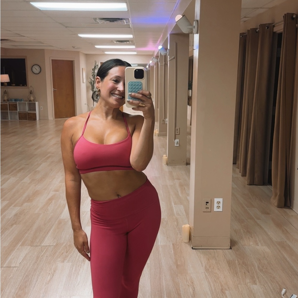 Lululemon Athletica Pink Sports Bra (leggings separate)